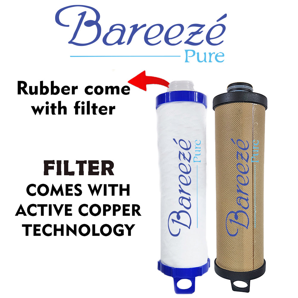 Bareeze Pure Filter Kit for Aquaguard Gold Nova Water Purifier Carbon Block and Threaded PP Filter Prefilter Cartridge for Aquaguard Gold Nova