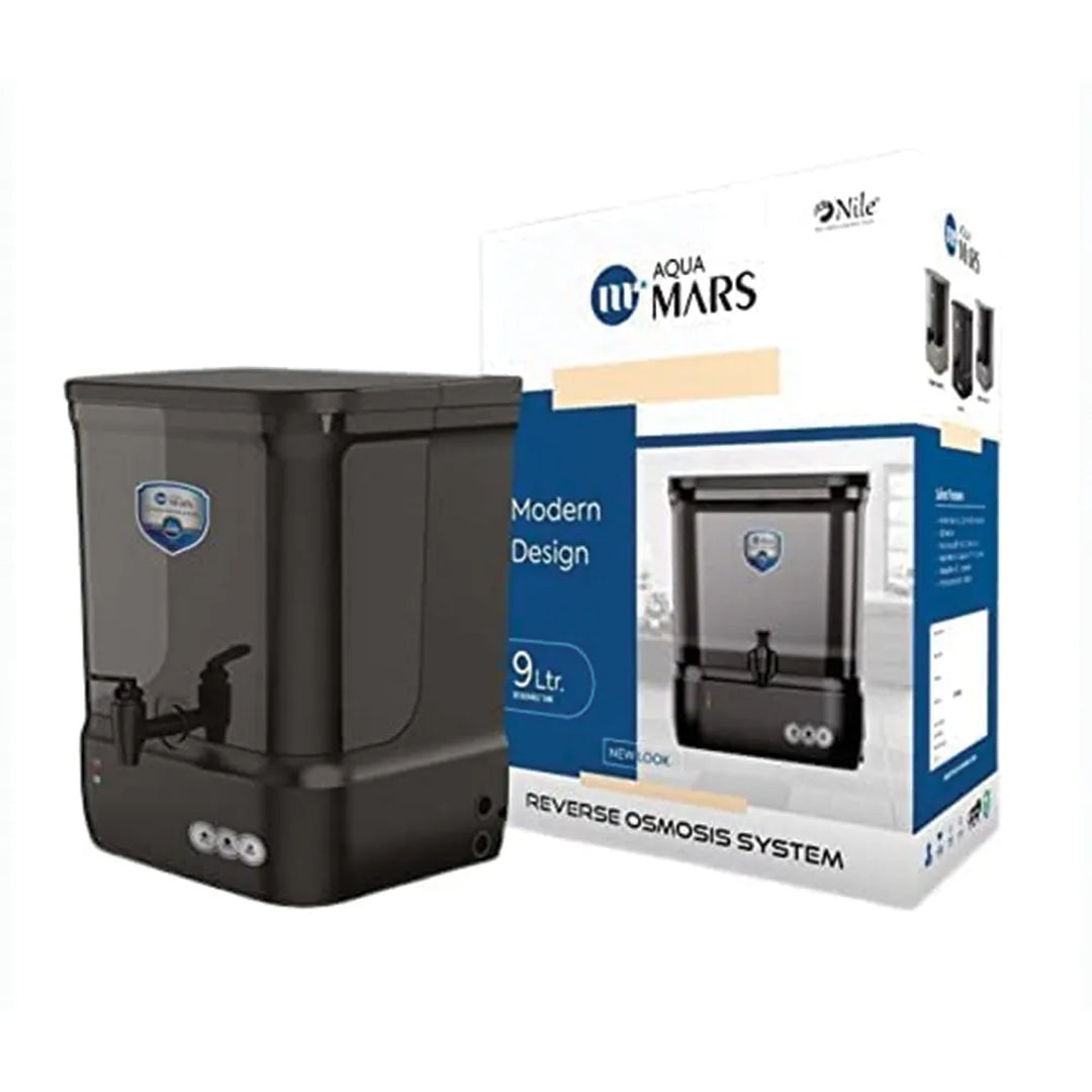 Aqua Mars RO+UV+TDS Water Purifier Premium Metallic Black (9L)