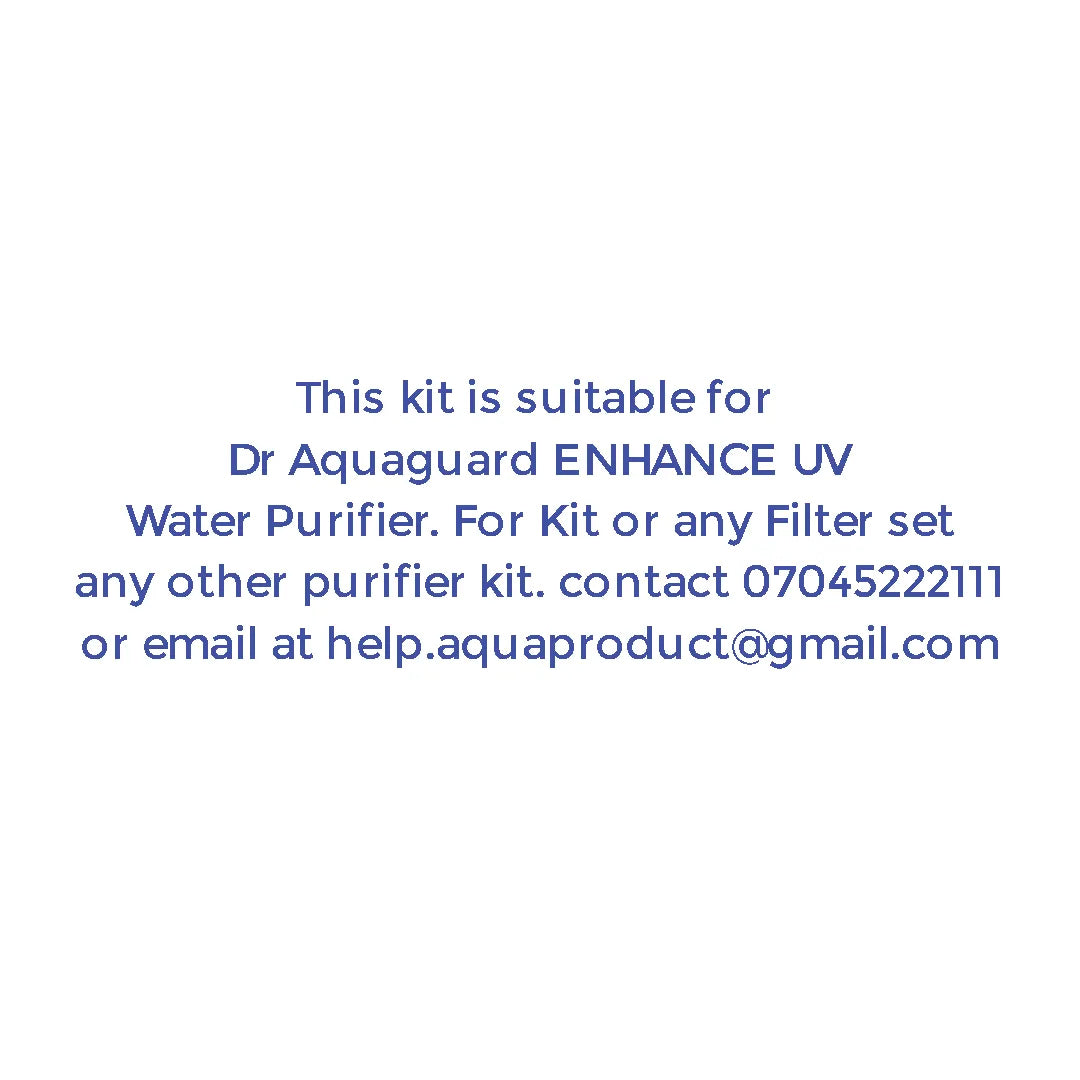 Bareeze Pure Filter Kit for Aquaguard Enhance UV Water Purifier Full Service Filter Kit