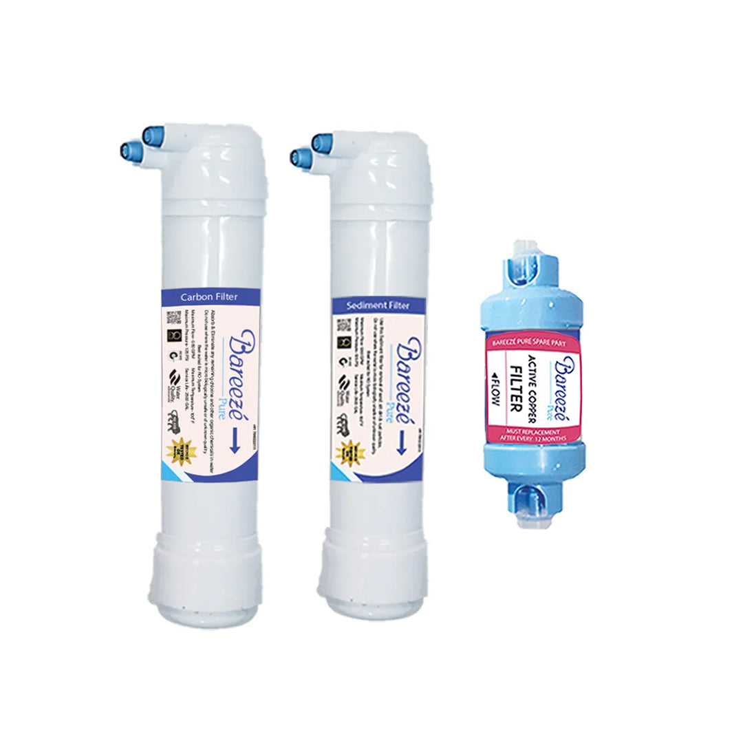 Bareeze Pure Filter Kit for Aquaguard UTC UV Booster Water Purifier Complete Service Kit