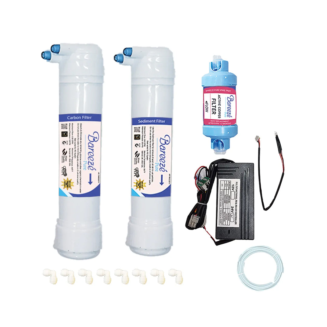 Bareeze Pure Aquaguard UTC UV Booster Filter Kit & Bypass PCB – Complete 1-Year Service Kit
