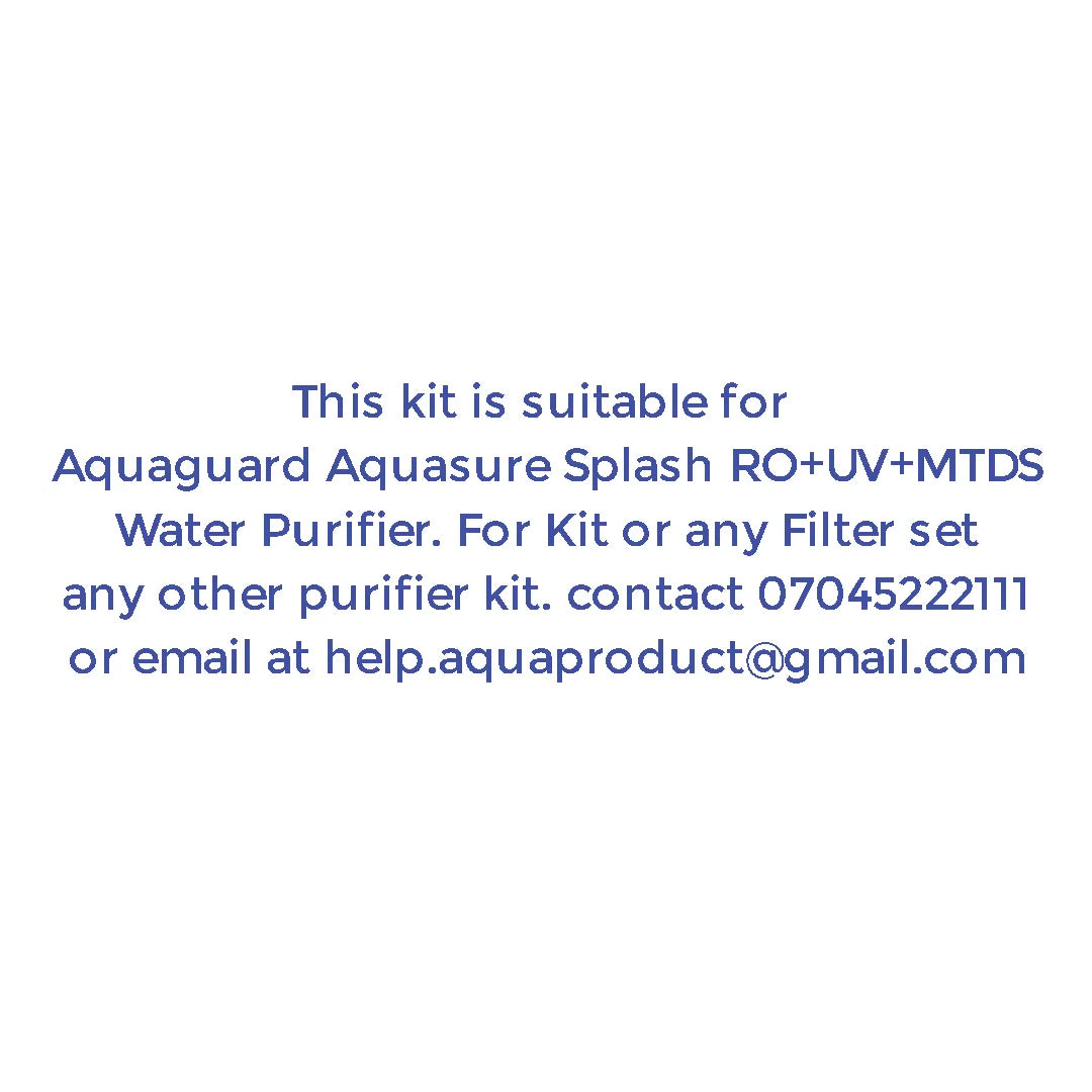 Bareeze Pure Aquasure Splash RO+UF+MTDS Service Filter Kit – 1 Year Full Service Kit