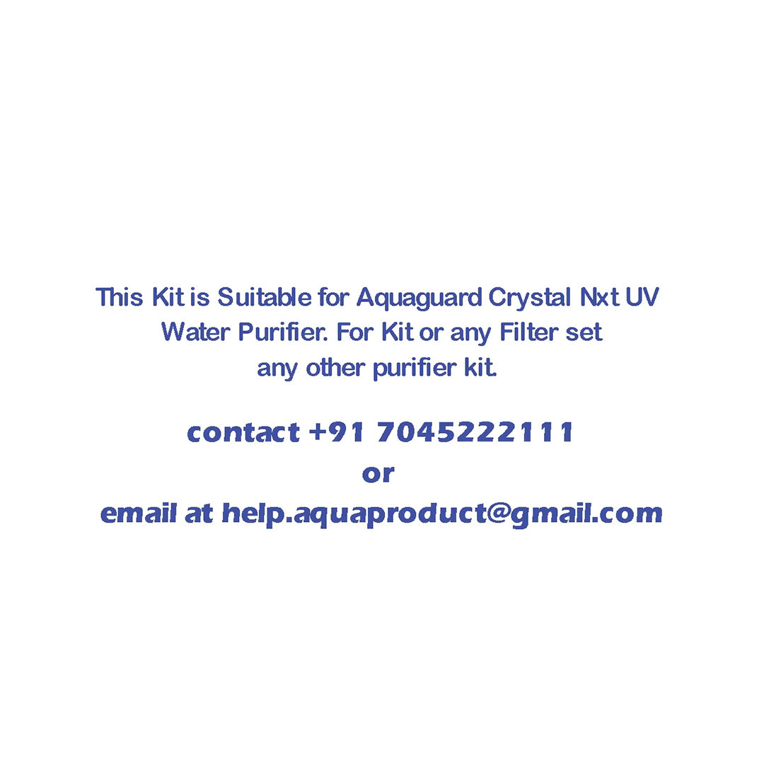 Bareeze Pure Filter Kit for Aquaguard Crystal NXT UV - Full Service Kit with Bypass PCB