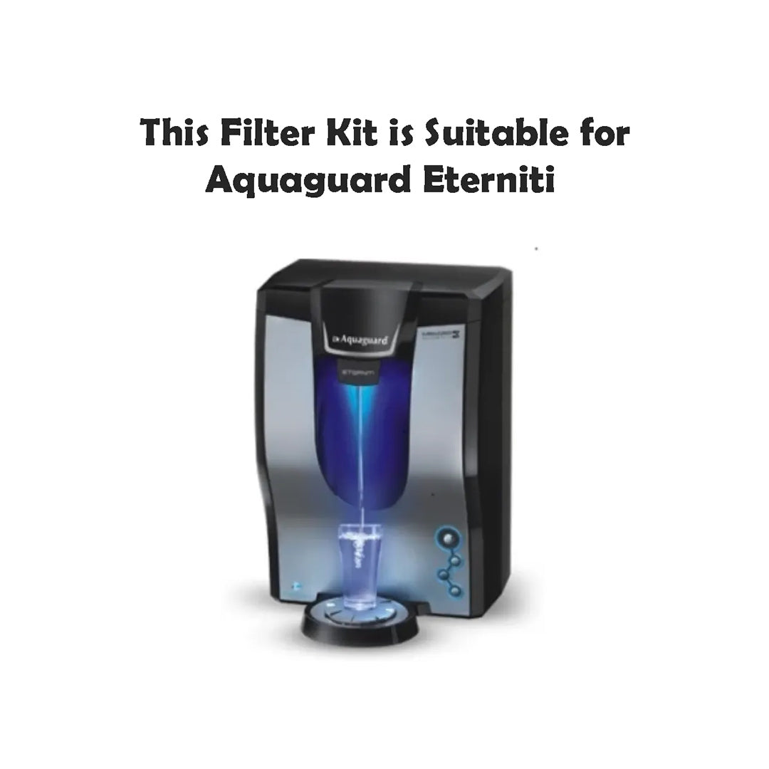 Bareeze Pure Filter Kit for Aquaguard Eterniti Water Purifier Complete Service Kit
