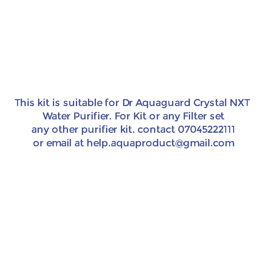 Bareeze Pure Service Filter Kit for Aquaguard Crystal NXT RO+UV+MTDS