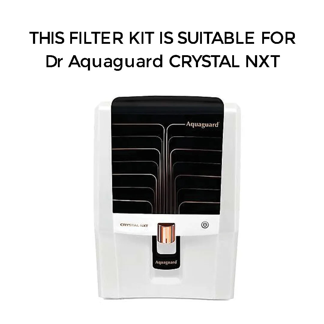 Bareeze Pure RO Full Filter Kit for Aquaguard Crystal NXT RO+UV+MTDS With Bypass Pcb