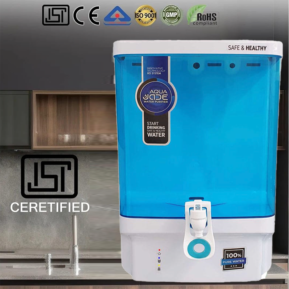 Aqua JADE RO+UV+TDS+Alkaline+Copper Water Purifier Premium Metallic Green – 10L Advanced Purification for Healthier Water