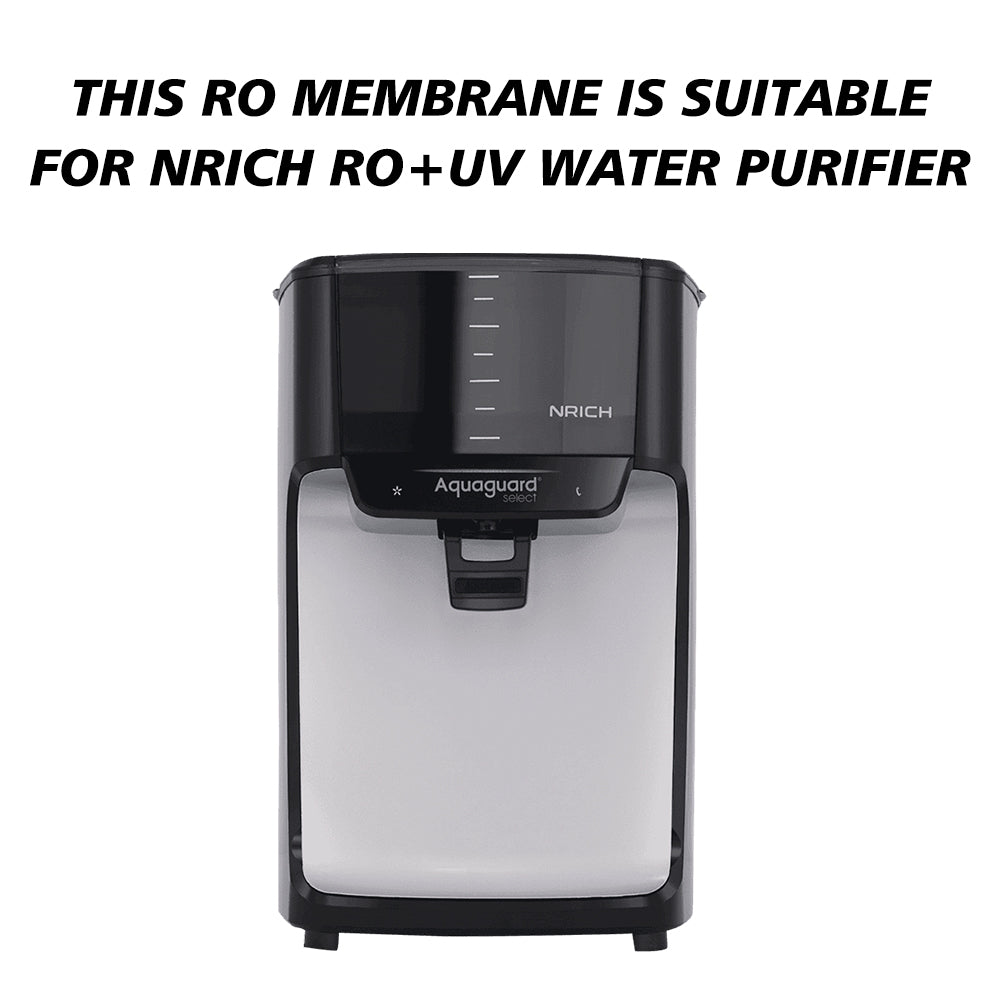 Bareeze Pure 100GDP RO Membrane is Suitable for Aquaguard Nrich RO+UV+MTDS Water Purifier RO Membrane For Aquaguard Nrich RO+UV+MTDS Water Purifier