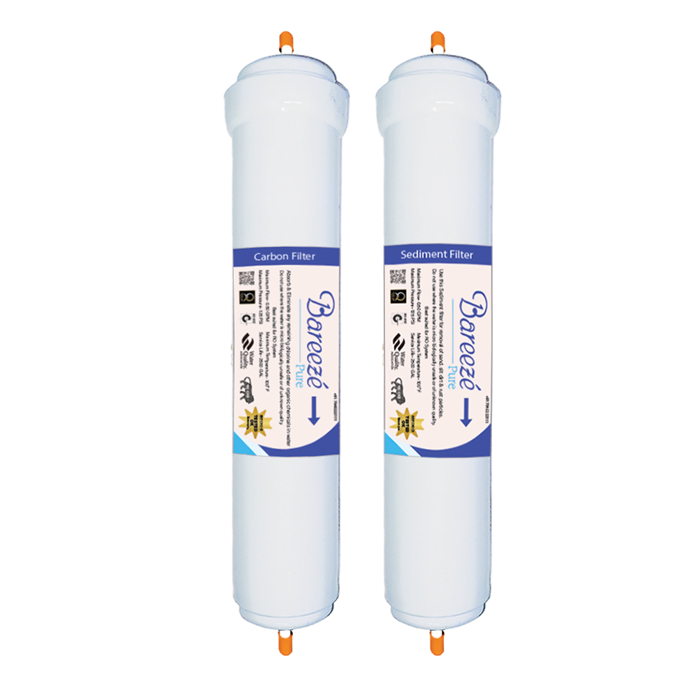 Bareeze Pure Filter for Aqua Jade RO+UV Water Purifier Full Service Filter Kit