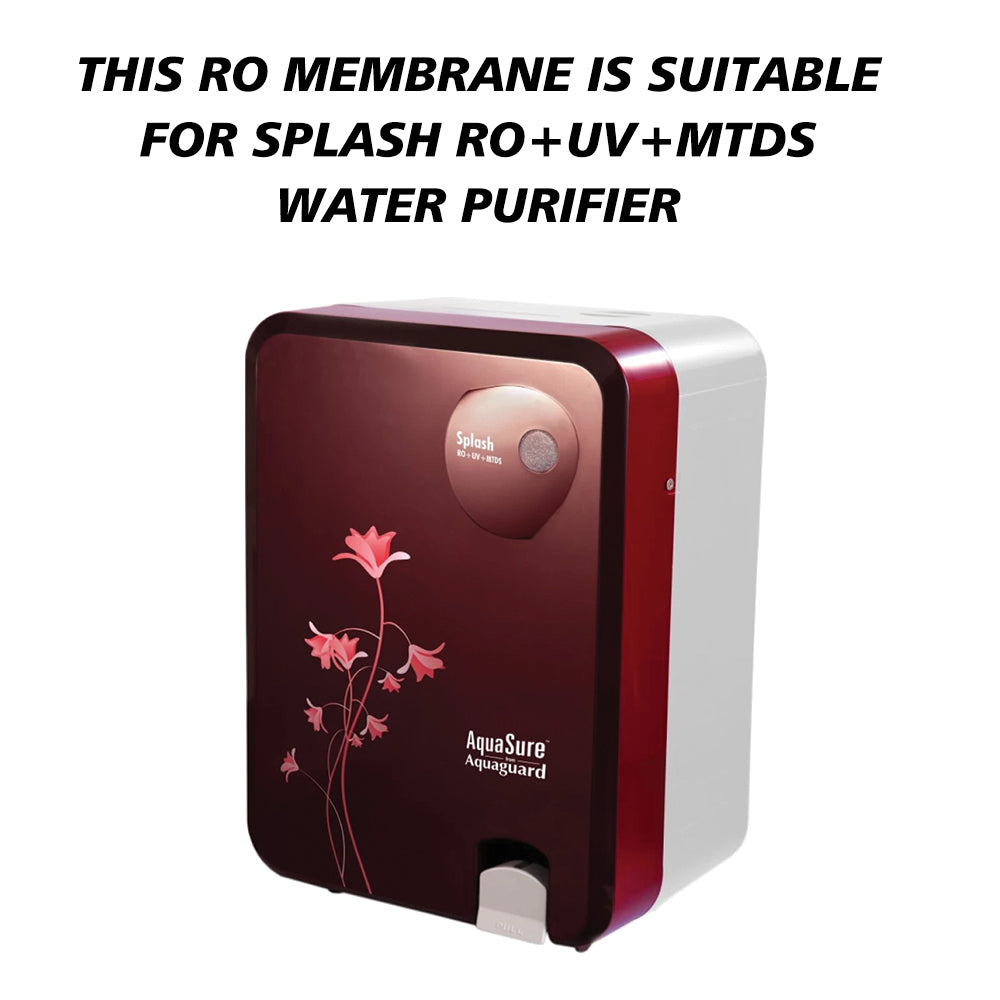 Bareeze Pure 100GDP RO Membrane is Suitable for Aquaguard Splash RO+UV+MTDS Water Purifier RO Membrane For Aquaguard Splash RO+UV+MTDS Water Purifier