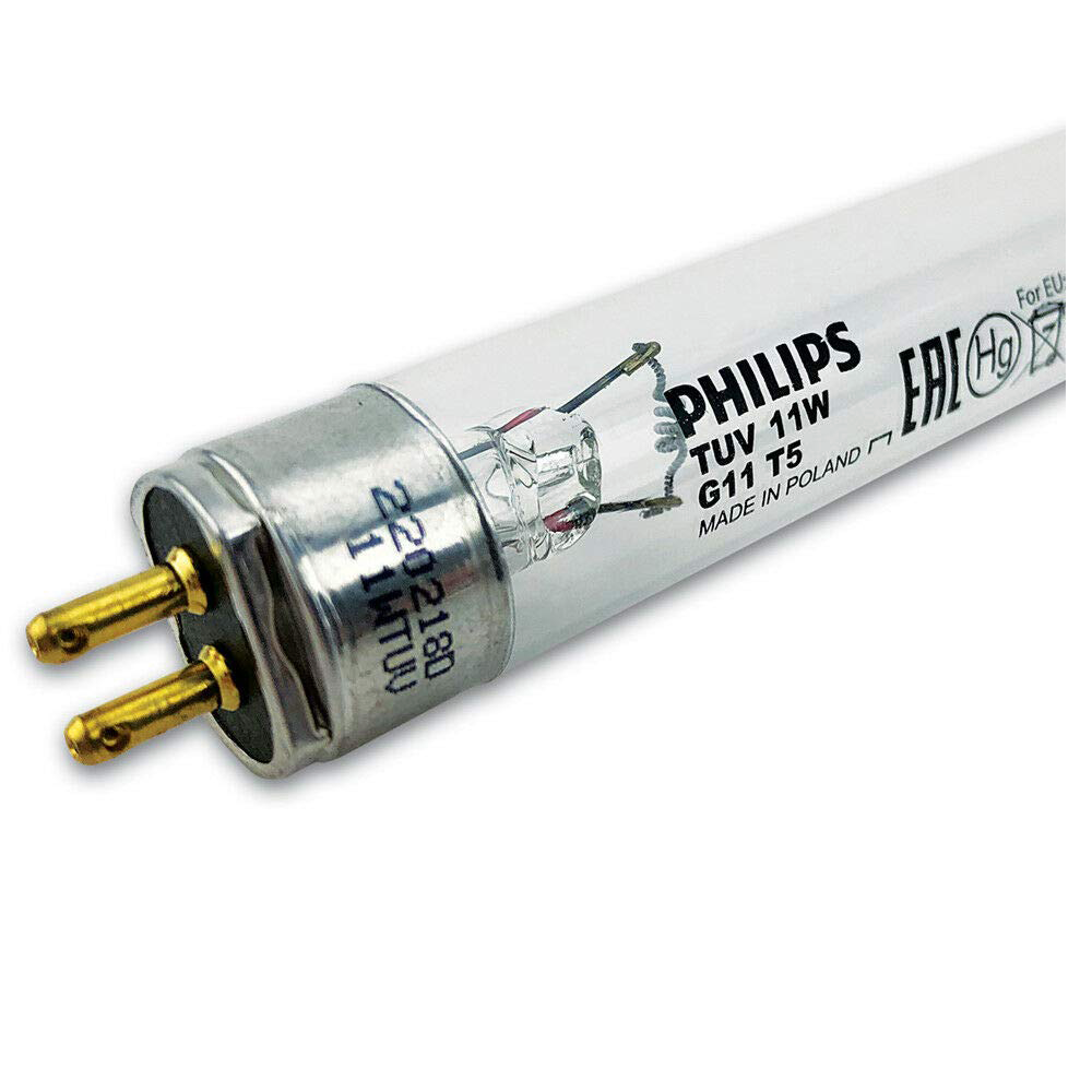 Philips TUV 11W 8"Inch UV Lamp for RO UV Water purifier of Livpure, Havells, Aquaguard, Aquasure, Hindware, Faber etc, 1 Piece (TUV 11 Watt G11)