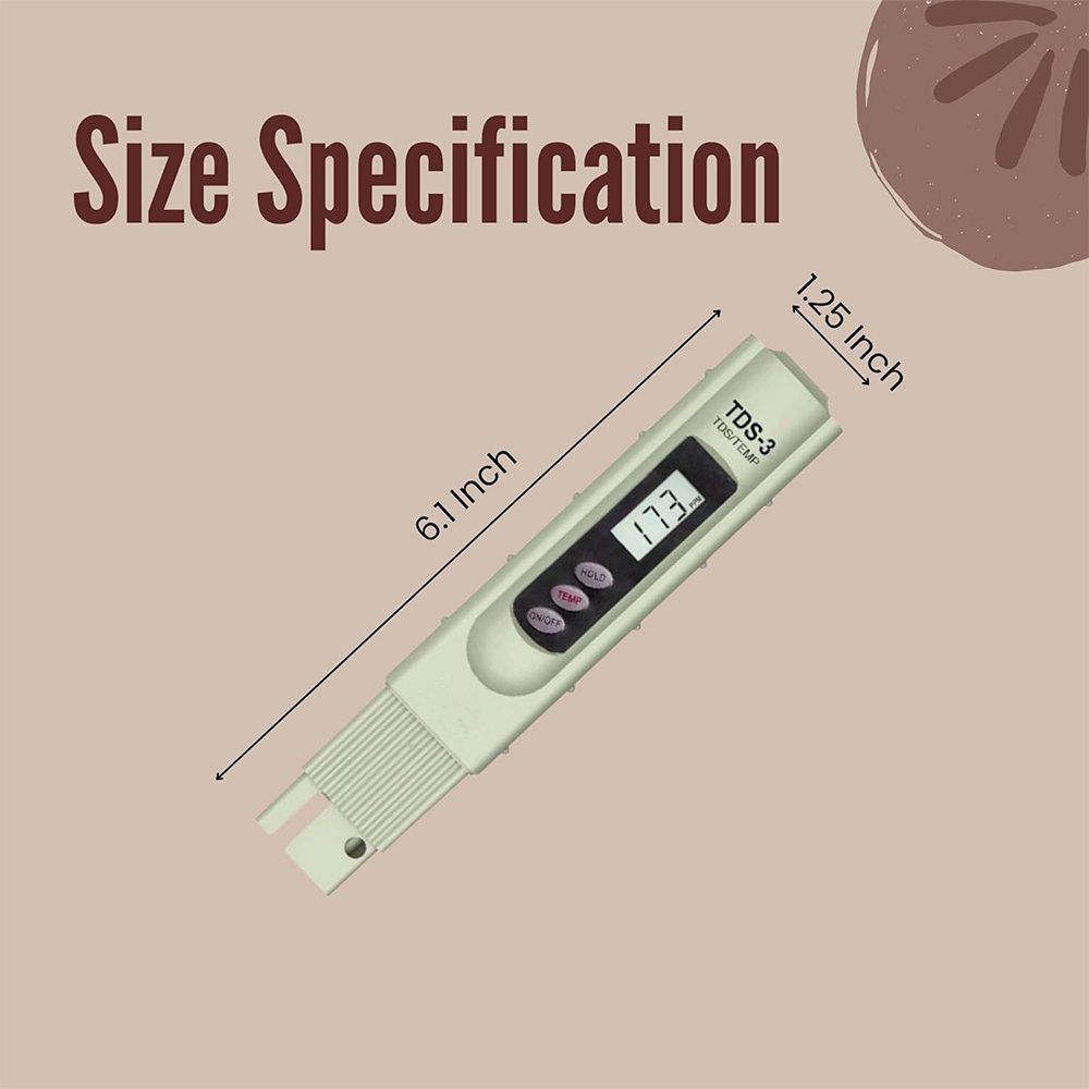 TDS-3 Handheld TDS Meter with Carrying Case
