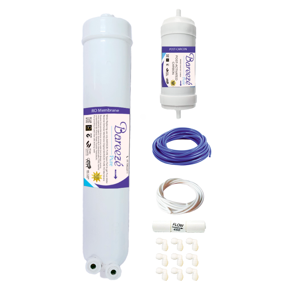 Bareeze Pure Filter for Aqua Jade RO+UV Water Purifier Full Service Filter Kit