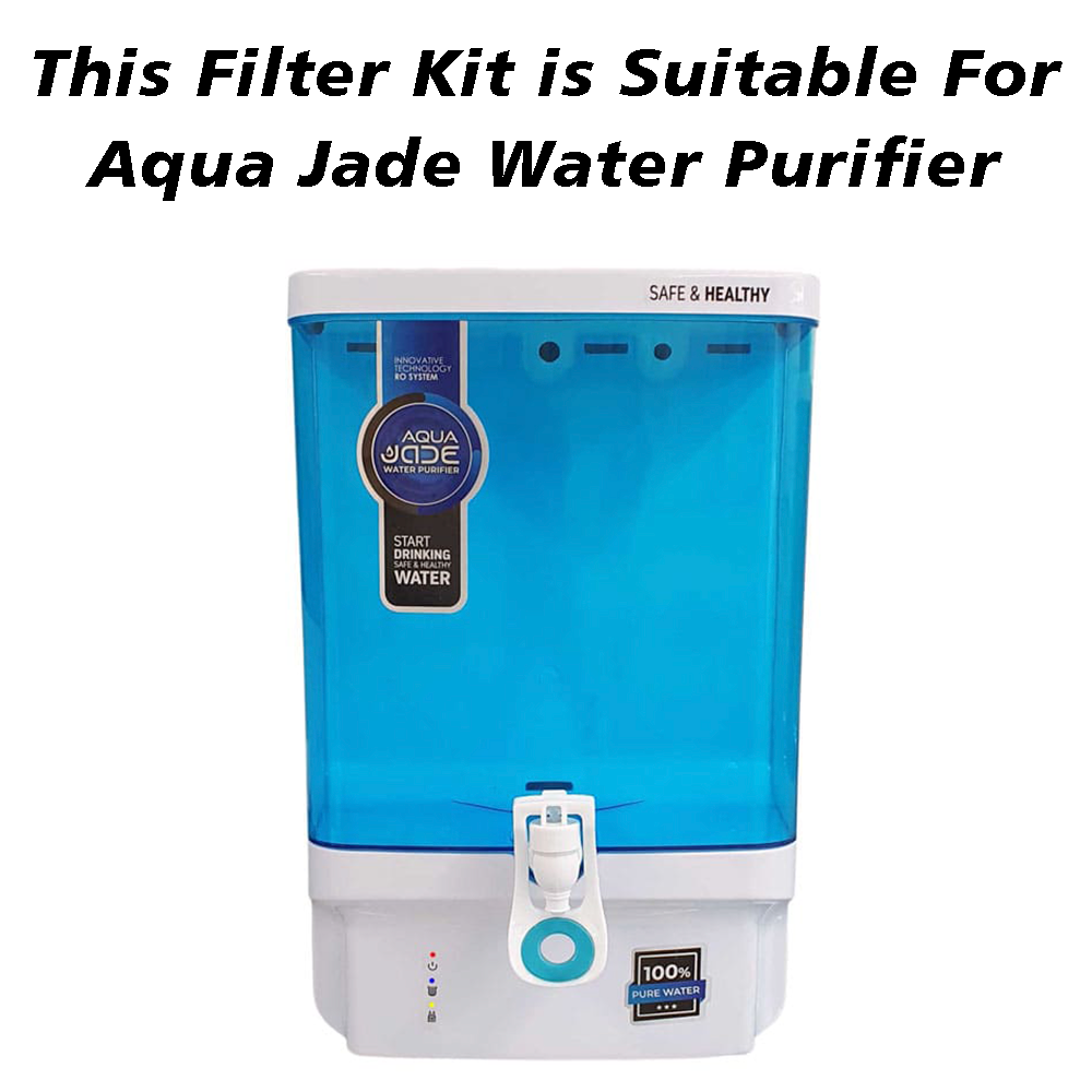 Bareeze Pure Filter for Aqua Jade RO+UV Water Purifier Full Service Filter Kit