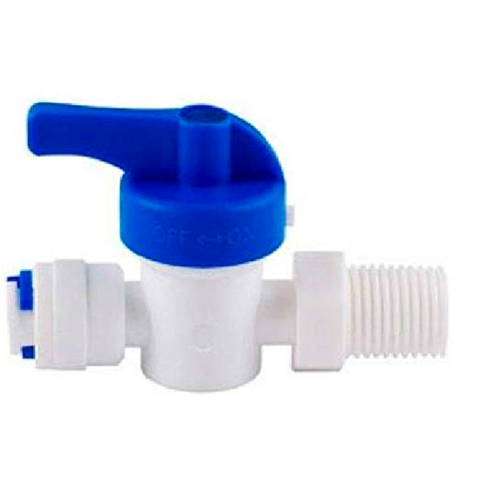 RO Connector Plastic Inlet Valve Set 1/4 Inch (PL4) RO Diverter Valve Set with Teflon Tape Suitable for RO/UV Water Purifier