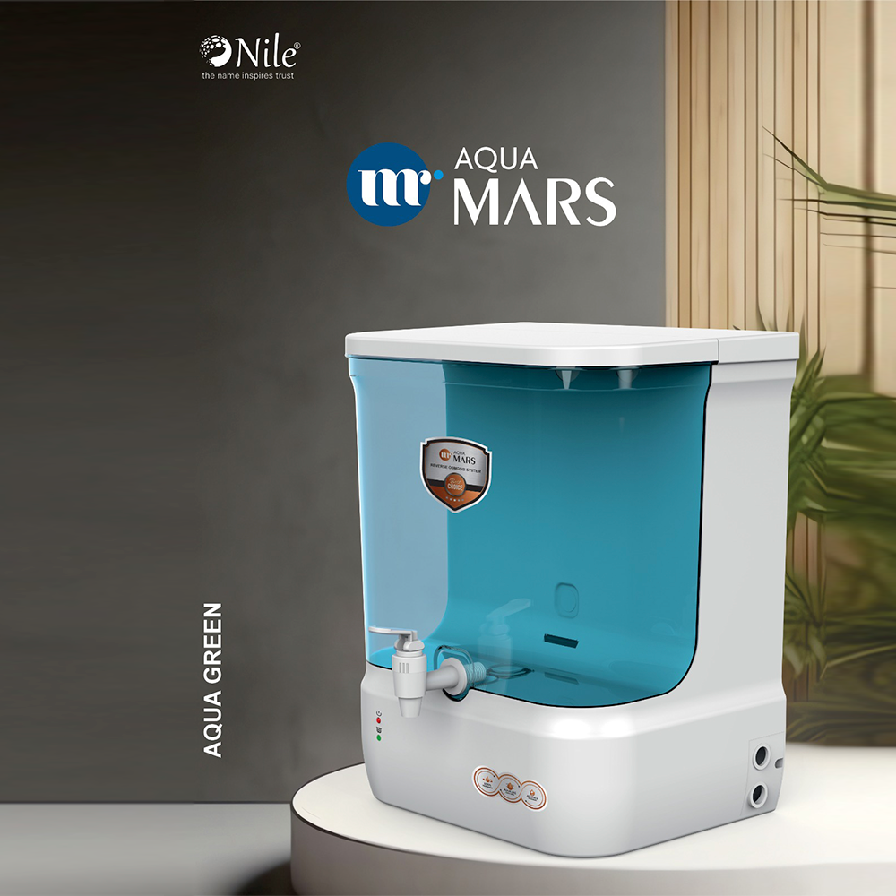 Aqua Mars RO+UV+TDS Water Purifier Premium Metallic Aqua Green (9L)