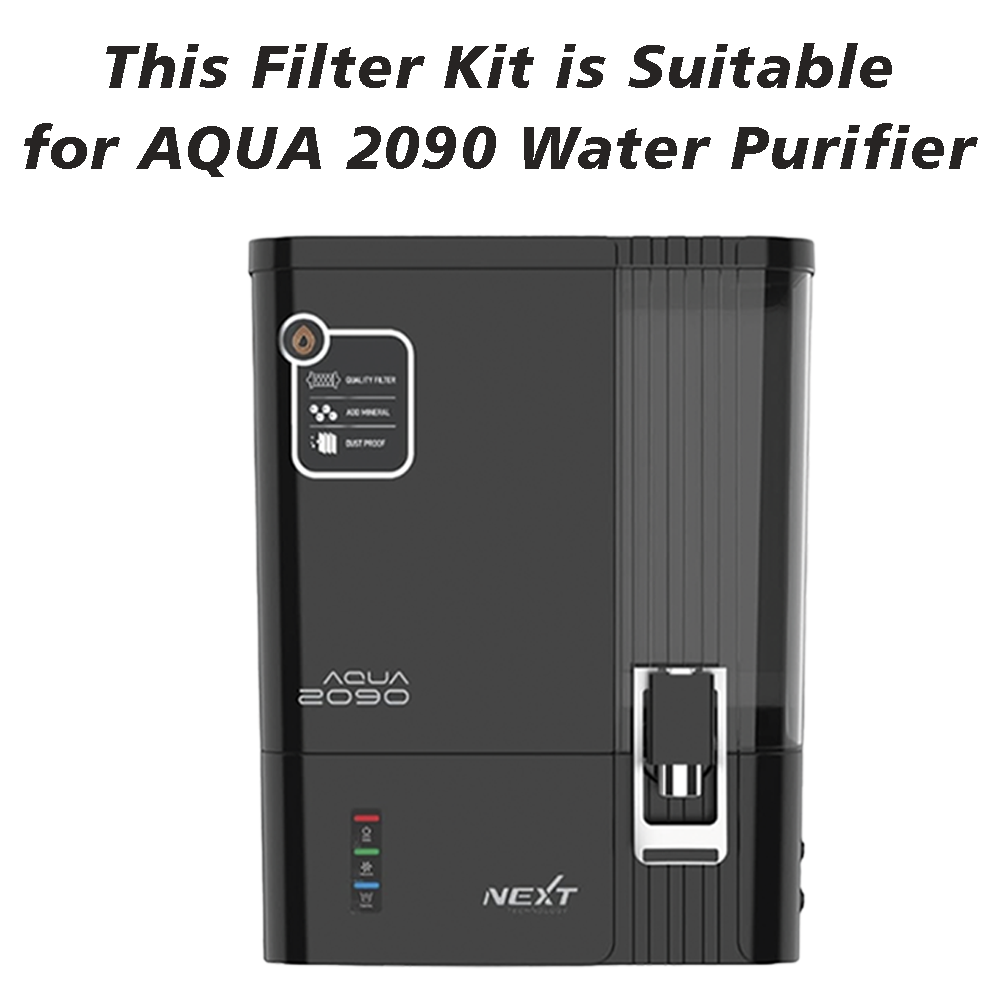 Bareeze Pure Filter for Aqua 2090 RO+UV Water Purifier Full Service Filter Kit