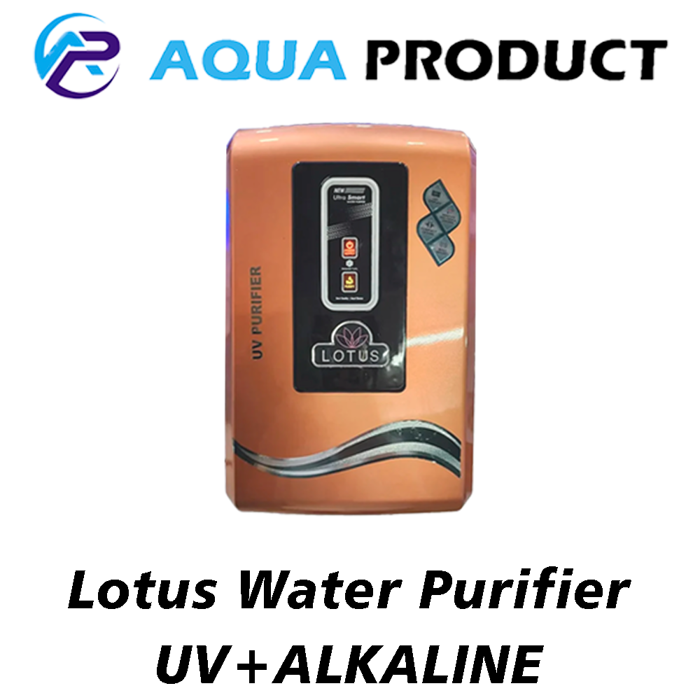 Aqua Product Lotus Water Purifier UV+Alkaline Premium Metallic Copper Suitable For Corporation Water Works upto 200tds Non-Storage Water Purifier