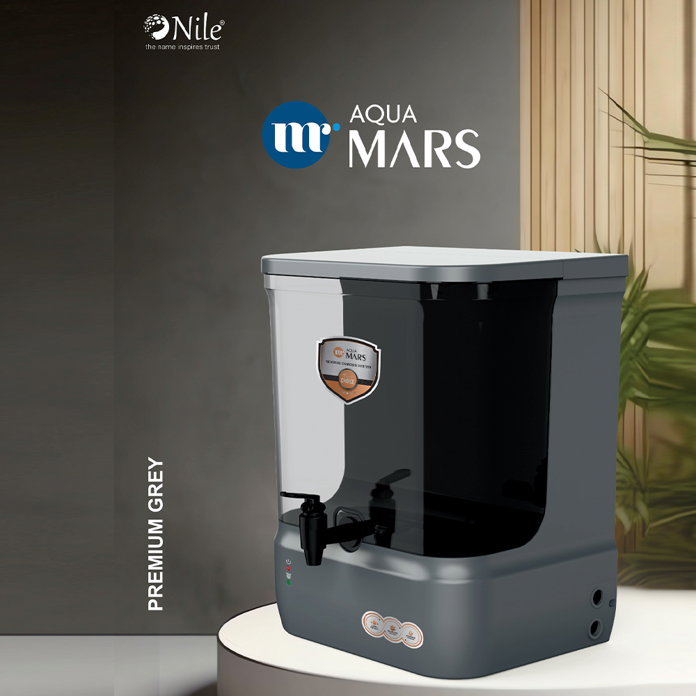 Aqua Mars RO+UV+TDS Water Purifier Premium Metallic Gray (9L)