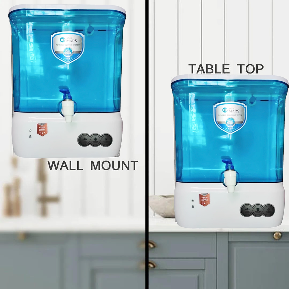 Aqua Mars RO+UV+TDS Water Purifier Premium Metallic Aqua Green (9L)
