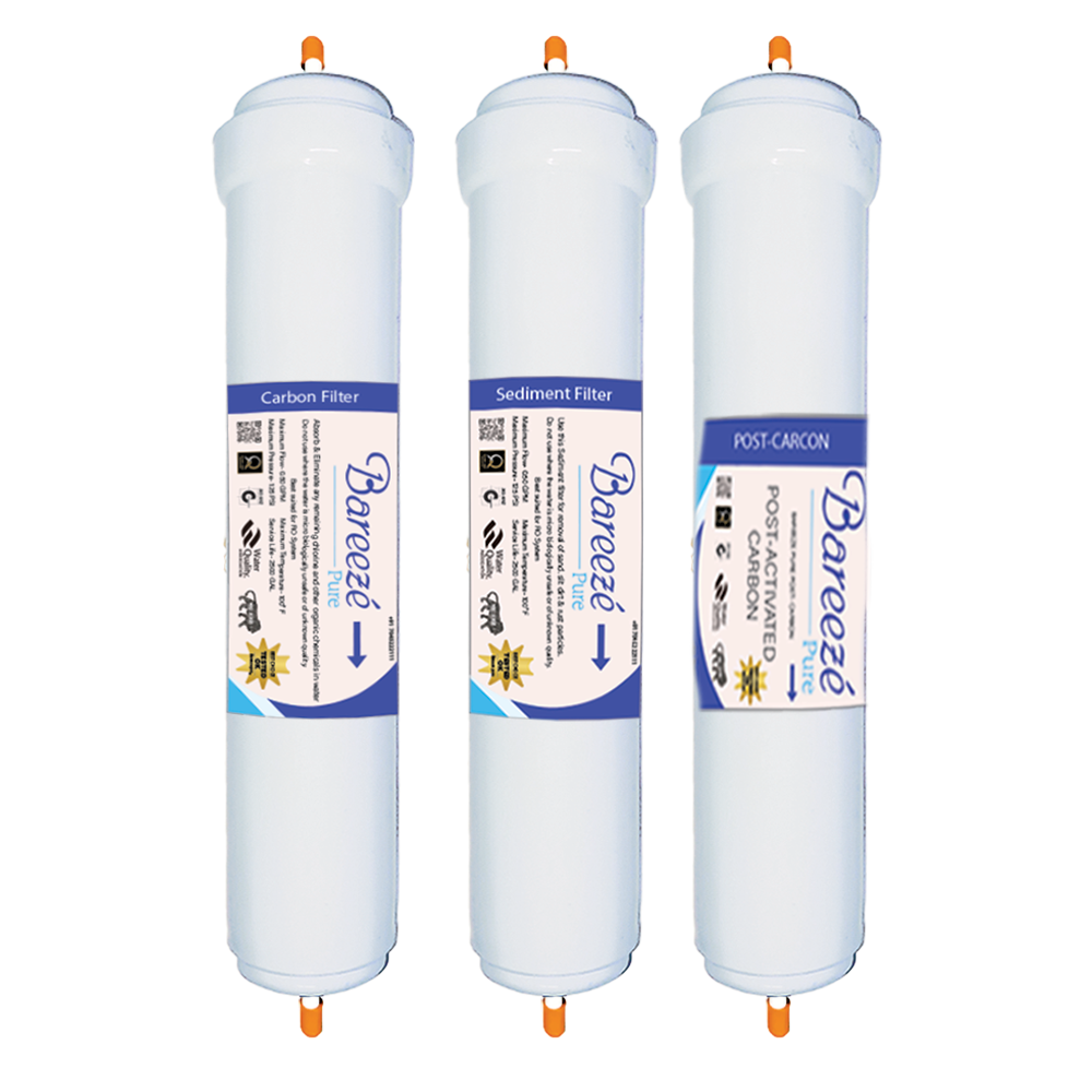Bareeze Pure Filter for Aqua 2090 UV+UF Water Purifier Full Service Filter Kit