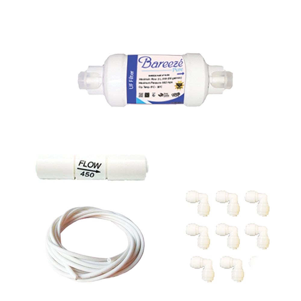Bareeze Pure Filter for Aqua 2090 UV+UF Water Purifier Full Service Filter Kit