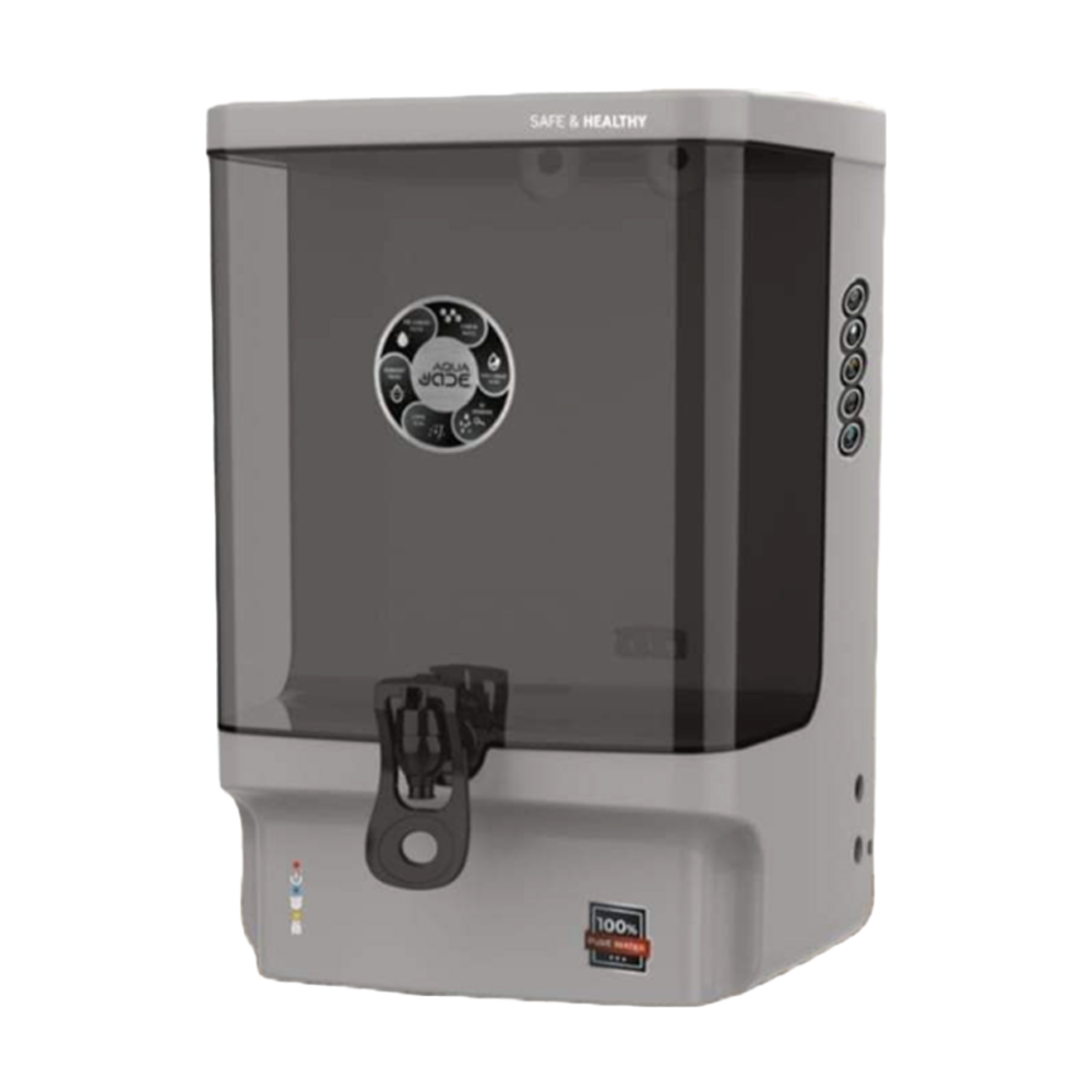 Aqua JADE RO+UV+TDS+Alkaline+Copper Water Purifier Premium Metallic Grey – 10L Advanced Purification for Healthier Water