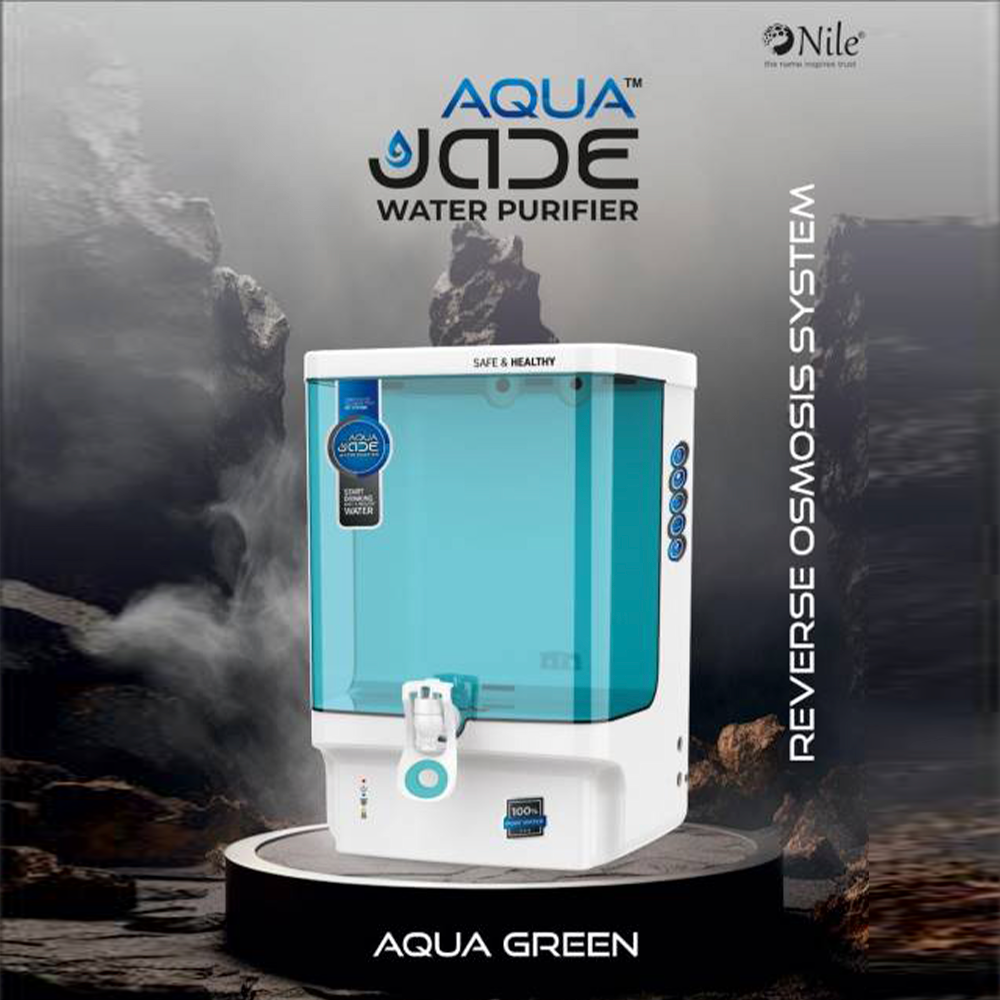 Aqua JADE RO+UV+TDS+Alkaline+Copper Water Purifier Premium Metallic Green – 10L Advanced Purification for Healthier Water