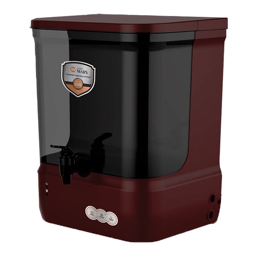 Aqua Mars RO+UV+TDS Water Purifier Premium Metallic Cherry Red (9L)