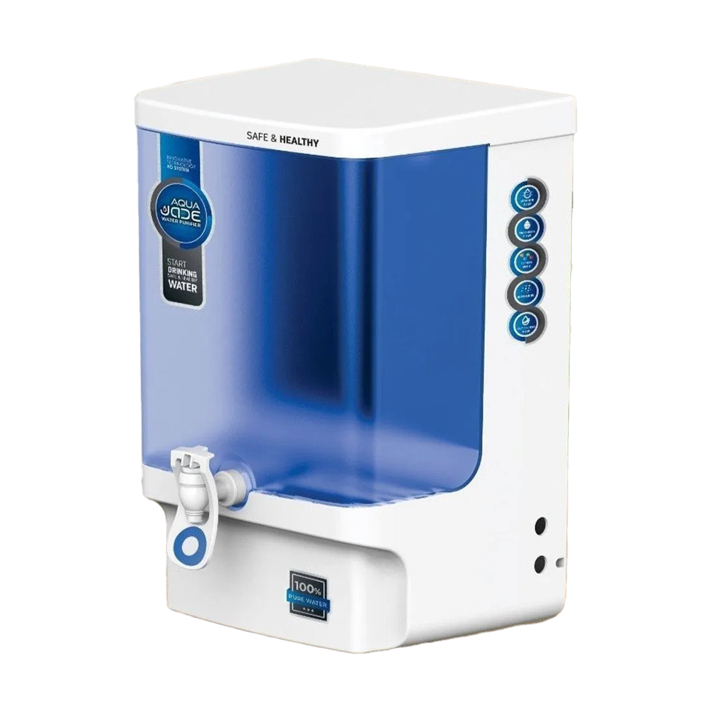 Aqua JADE RO+UV+TDS+Alkaline+Copper Water Purifier Premium Metallic Blue – 10L Advanced Purification for Healthier Water