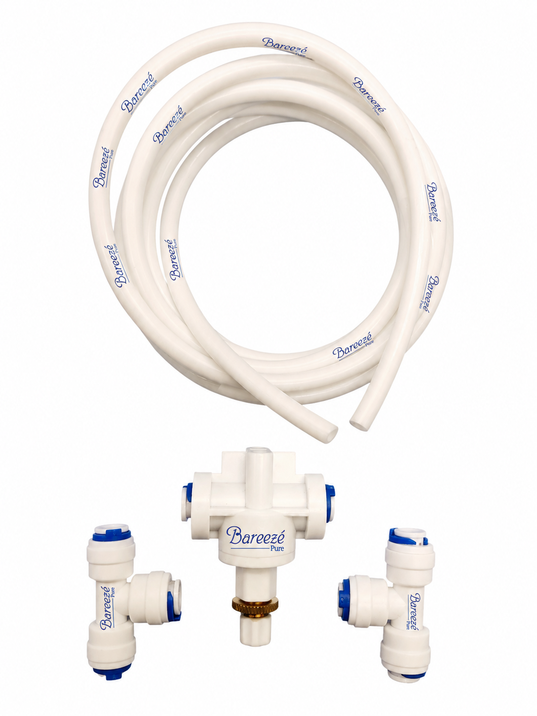 Bareeze Pure Manual TDS Adjuster for RO UV UF Water Purifier With Tee Connectors, 2 Meter Pipe
