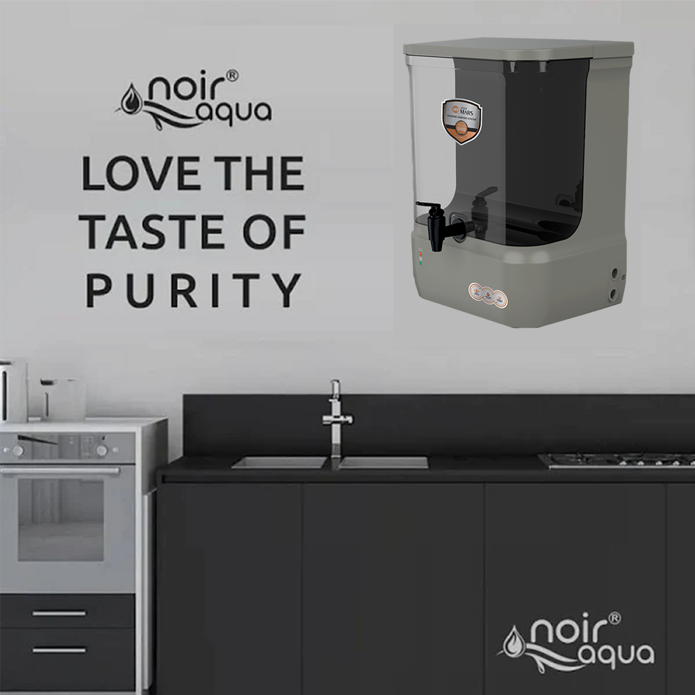 Aqua Mars RO+UV+TDS Water Purifier Premium Metallic Stone Badge (9L)