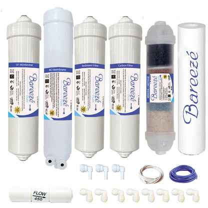 Bareeze Pure Compatible Filter Service Kit for Bluestar Opulus RO+UV+UF+Copper Water Purifier