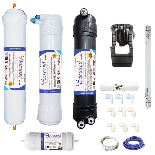 Bareeze Pure Filter Kit for Aquaguard Magna HD RO+UV Water Purifier Complete Service One Year RO Kit