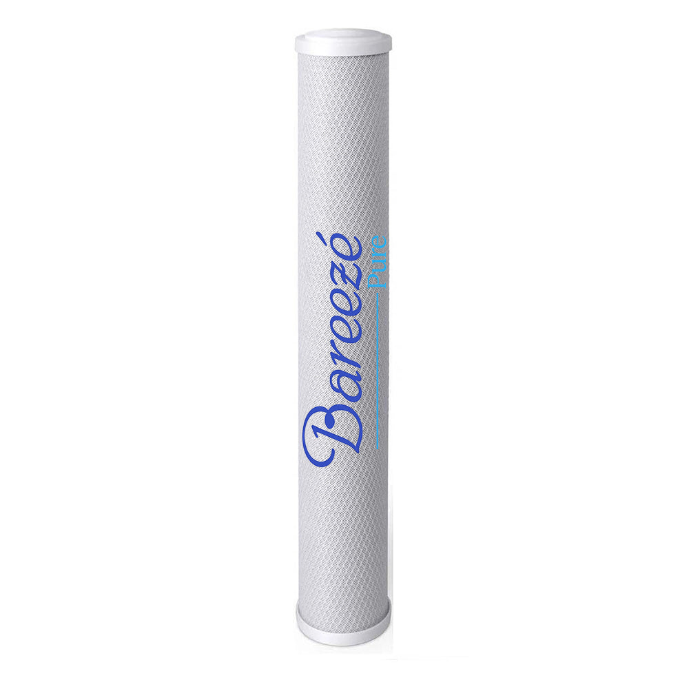 Bareeze Pure 20 Inch CTO Carbon Block Filter Cartridge for 50 LPH Commercial RO Water Purifier – Universal Fit