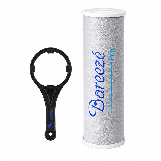 Bareeze Pure Jumbo CTO Activated Carbon Block Filter Cartridge 20"x4.5" Inch Suitable for Big Blue Jumbo Housing