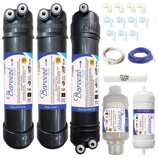 Bareeze Pure Service Filter Kit Compatible with Aquaguard Aquasure Splash RO+UF+MTDS Water Purifier