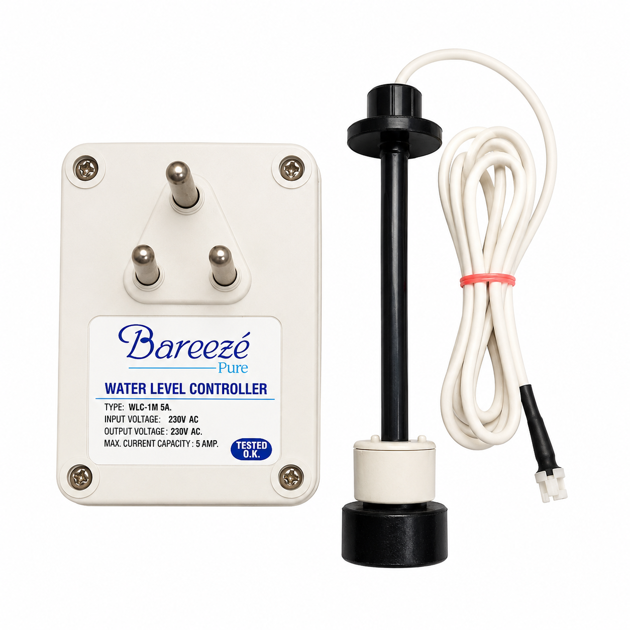 Bareeze Pure Fully Automatic Water Level Controller Auto Shut Off Sensor for Commercial RO Water Purifier, Coolers and Storage Tanks