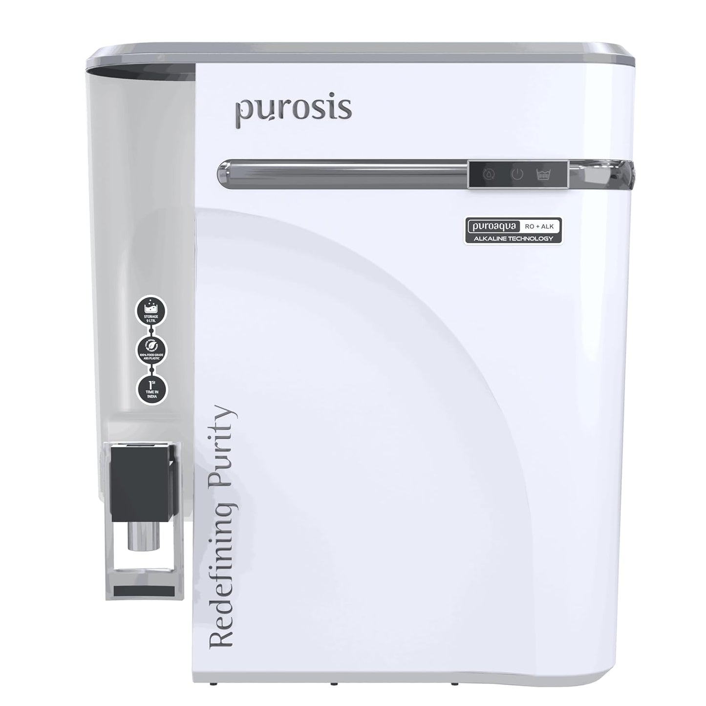 Purosis PUROAQUA 9 Ltr RO+UV+TDS+Alkaline Water Purifier Premium Metallic Apple White Puroaqua 9 Ltr – buy online India | ...