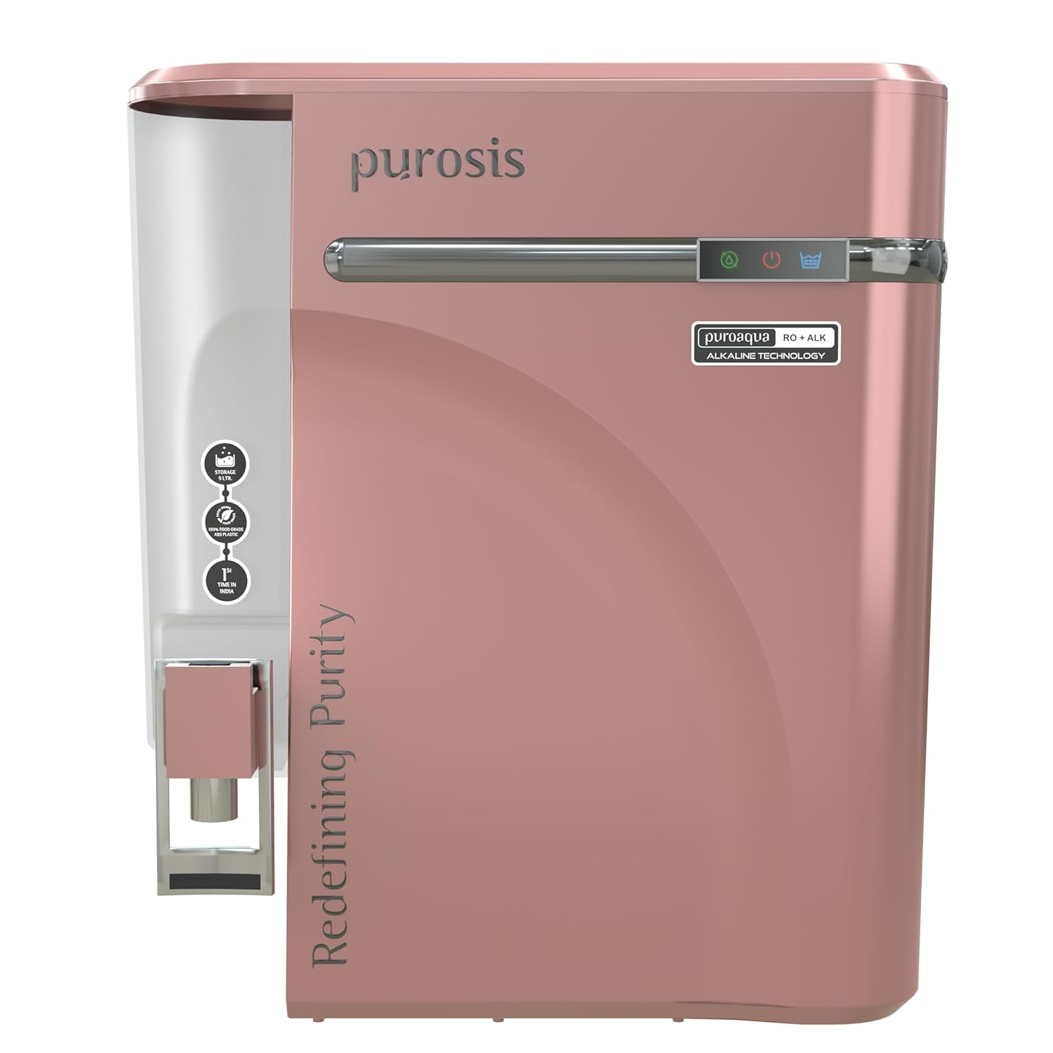 Purosis PUROAQUA 9 Ltr RO+UV+TDS+Alkaline Water Purifier Premium Metallic Puro Pink Puroaqua 9 Ltr – buy online India | Aq...