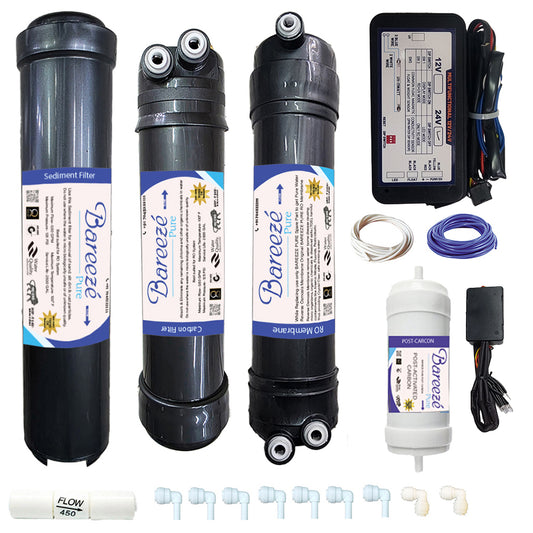 Bareeze Pure RO Full Filter Kit for Aquaguard Nrich RO+UV Water Purifier With Bypass Pcb