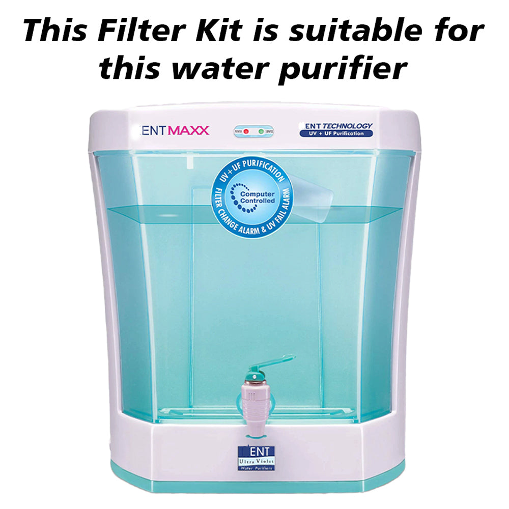Bareeze Pure Compatible Filter Service Kit for Kent Maxx UV - Easy Installation with YouTube Video Guide
