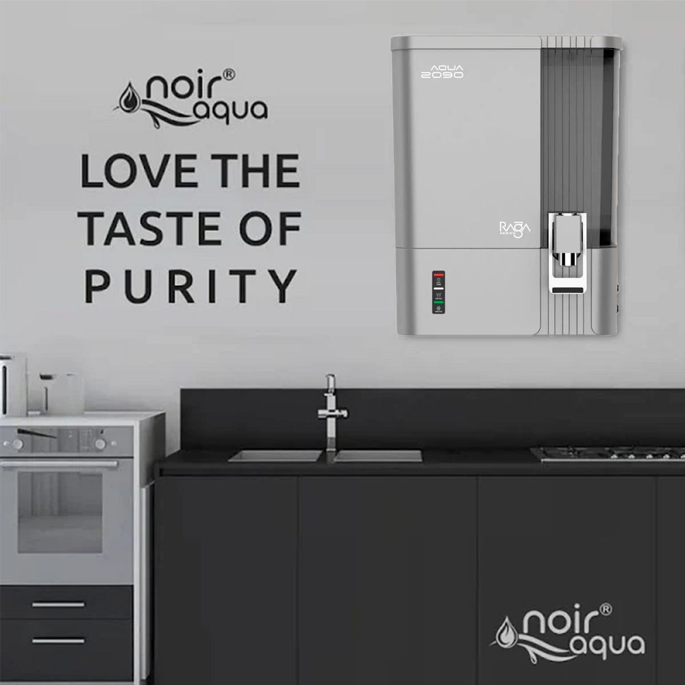 Aqua 2090 Raga Series RO+UV+TDS+Alkaline+Copper Water Purifier – Premium Metallic Daytona Silver