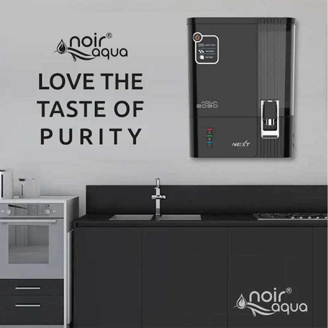 Aqua 2090 UV+UF+Alkaline Water Purifier – Premium Metallic Black For Corporation Water Works upto 200tds (Not Suitable For Borewell Or Tanker Water)