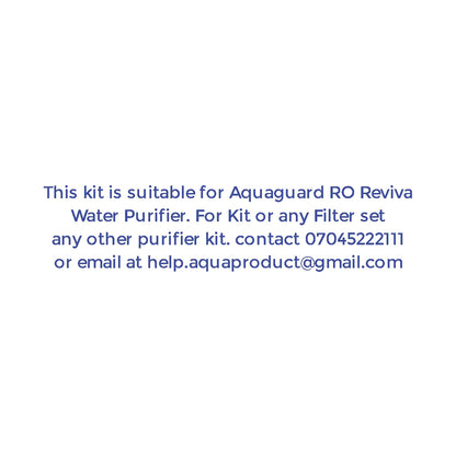Bareeze Pure Filter Kit for Aquaguard Reviva RO Water Purifier One Year RO Filter Cartridge Kit