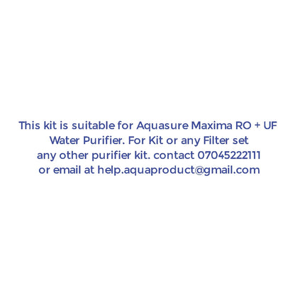 Bareeze Pure Filter Kit For Aquasure Maxima RO + UF Water Purifier Complete Service Kit