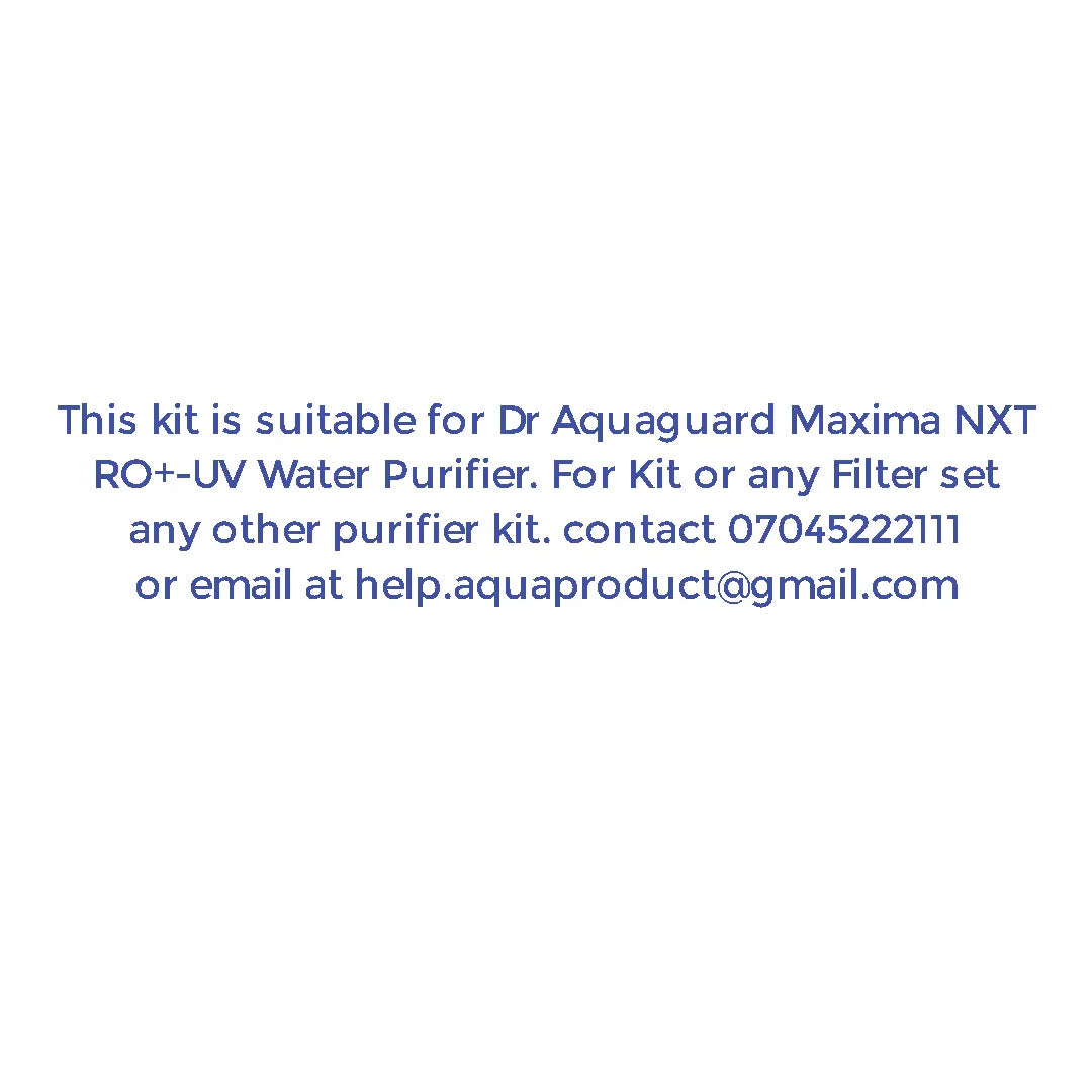 Bareeze Pure Filter Kit For Aquasure Maxima RO+UV+MTDS Water Purifier Complete Service Kit for Aquaguard Maxima NXT
