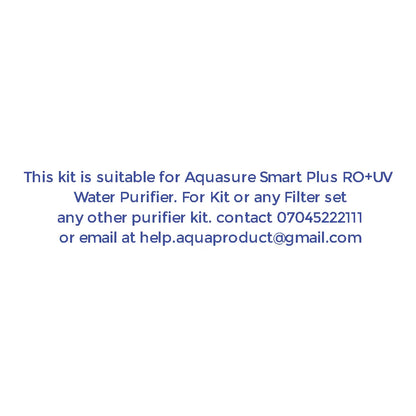Bareeze Pure Filter Kit for Aquasure Smart Plus RO+UV+MTDS Water Purifier Complete Service Kit for One Year