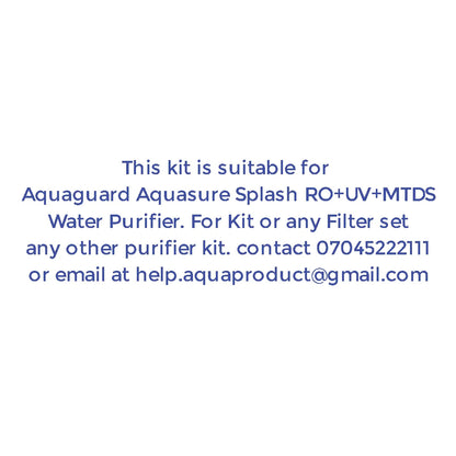 Bareeze Pure Aquasure Splash RO+UF+MTDS Service Filter Kit – 1 Year Full Service Kit
