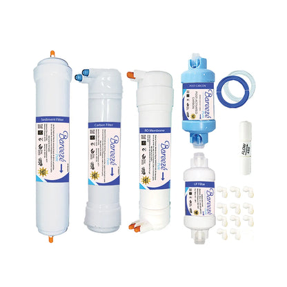 Bareeze Pure Aquasure Splash RO+UF+MTDS Service Filter Kit – 1 Year Full Service Kit